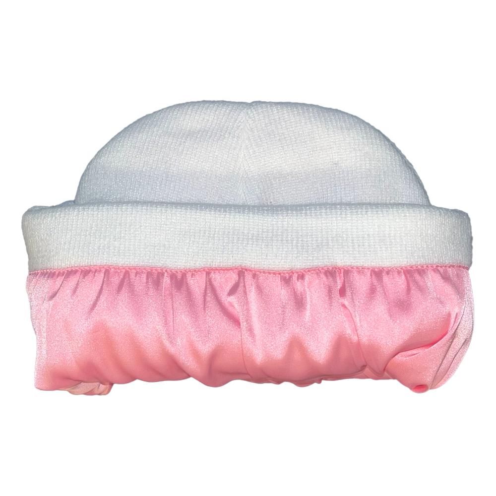 ROSE SATIN BEANIE